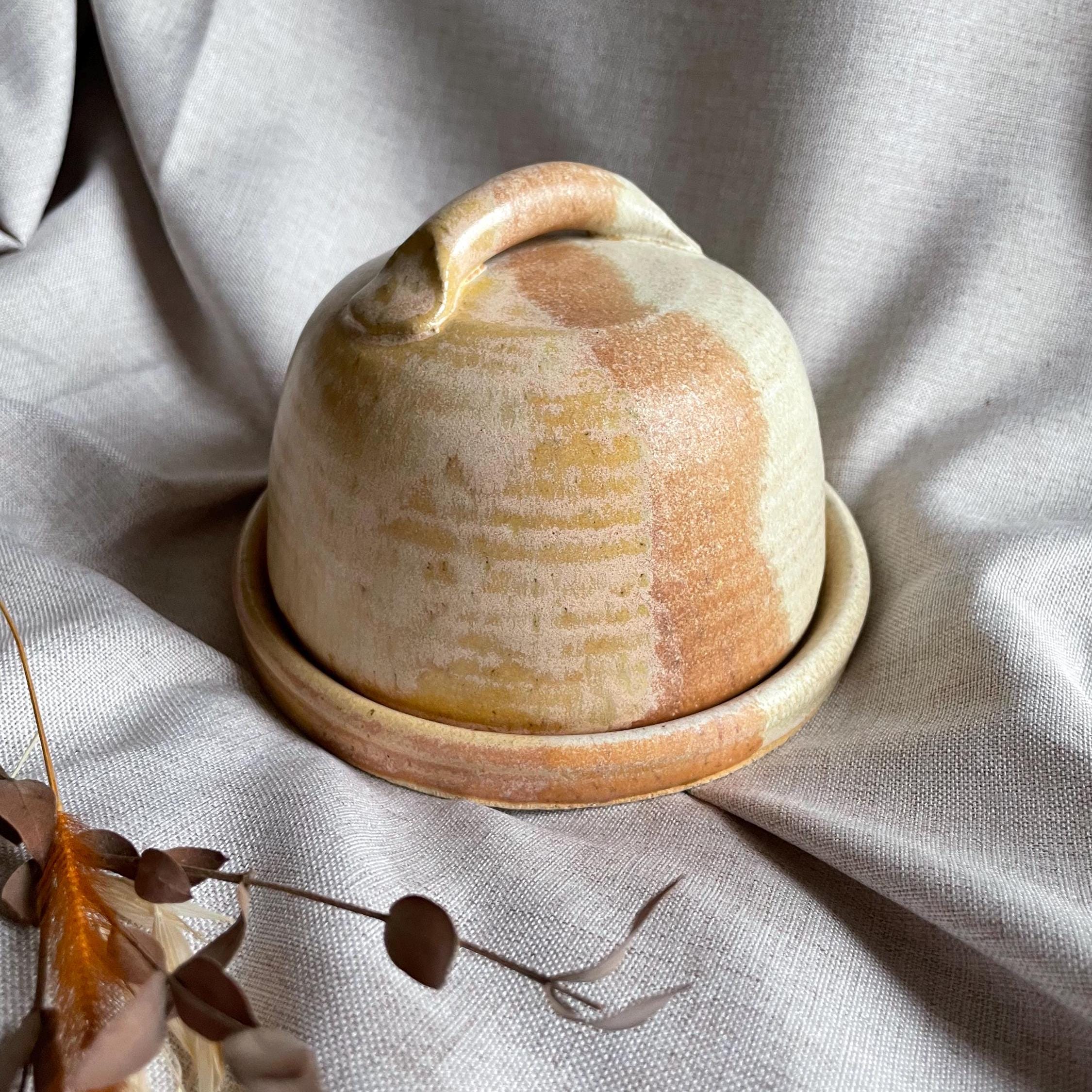 Dunes Ceramic Butter Dish, Handmade Butter Cellar, Hand Thrown Butter ...