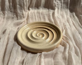 Low Tide soap dish, beachy soap dish, ceramic bathroom tray, handmade kitchen pottery, household soap holder, thrown soap holder