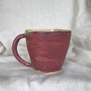 Handmade ceramic mug, Dark Pink cup, 500ml Pink mugs, unique british gift, tea coffee lover, ocean glazed dining, Pink Matte mugs