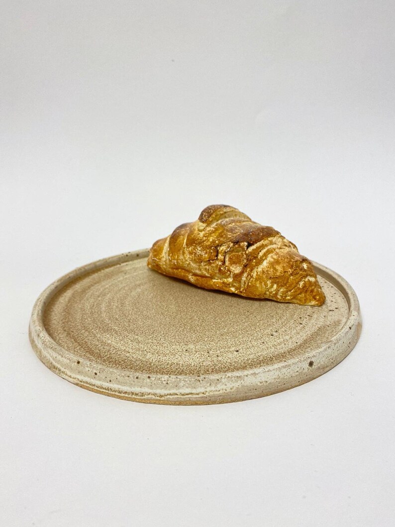 Thrown Ceramic Plates Handmade Lunch Plate Unique Beige Etsy UK