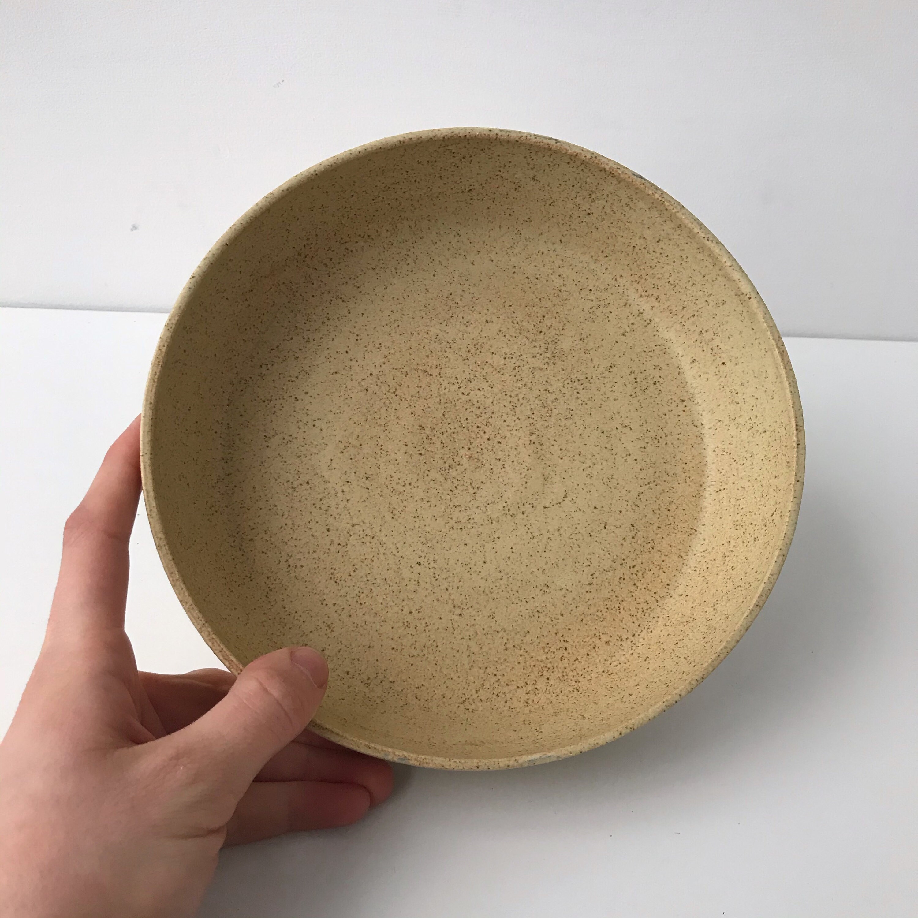 Yellow Pasta Bowl Handmade Wide Dish Ceramic Serving Bowls Etsy UK