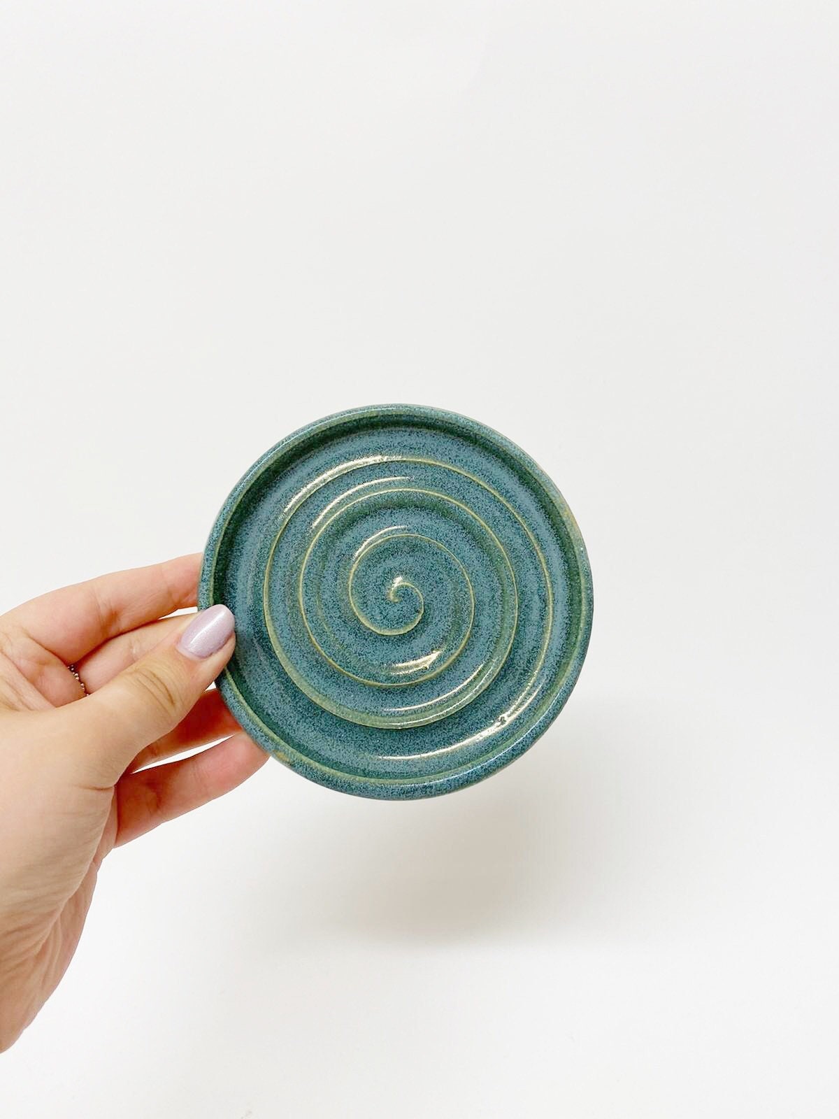 Green Soap Dish Ceramic Bathroom Tray Handmade Kitchen - Etsy