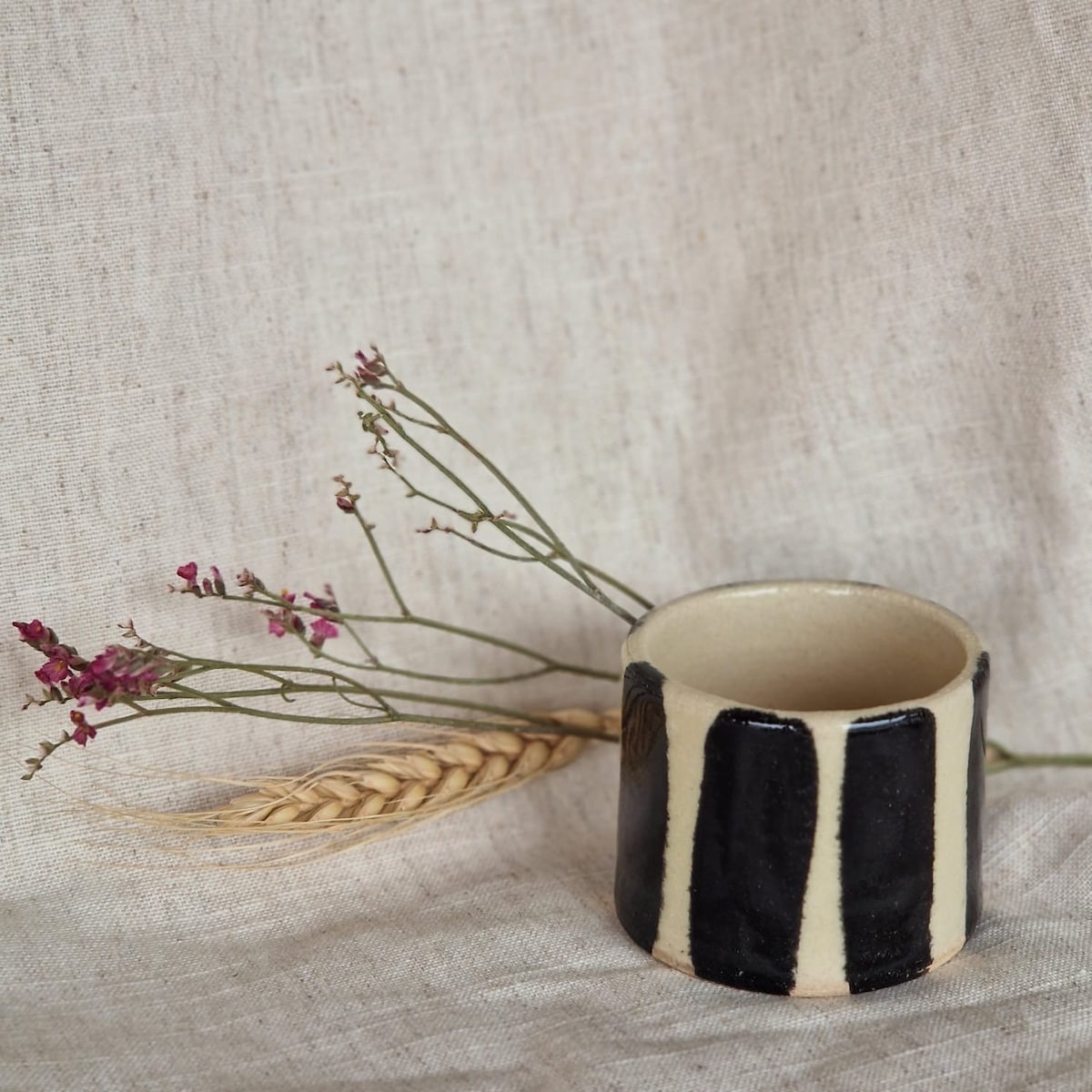 NEW Stripe Espresso Cup, 50ml Black Mugs, White Ceramic Mug, Handmade Clay Cups, Unique British Gift, Espresso Coffee Lover, Ceramics Shots - Etsy