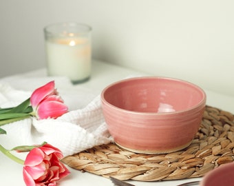 Candy floss pink bowl, small nibbles bowl, baby pink decor, spring kitchen design, pink desert bowls