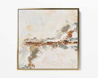 Modern Abstract Art, Square Painting, Abstract Painting, Abstract Art, Earth Toned Art, Desert Wall Art, Living Room Decor, Abstract Prints