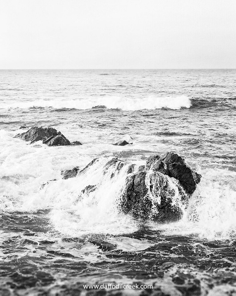 OCEAN Wall Art Vertical Ocean Print Coastal Wall Art Surf Etsy