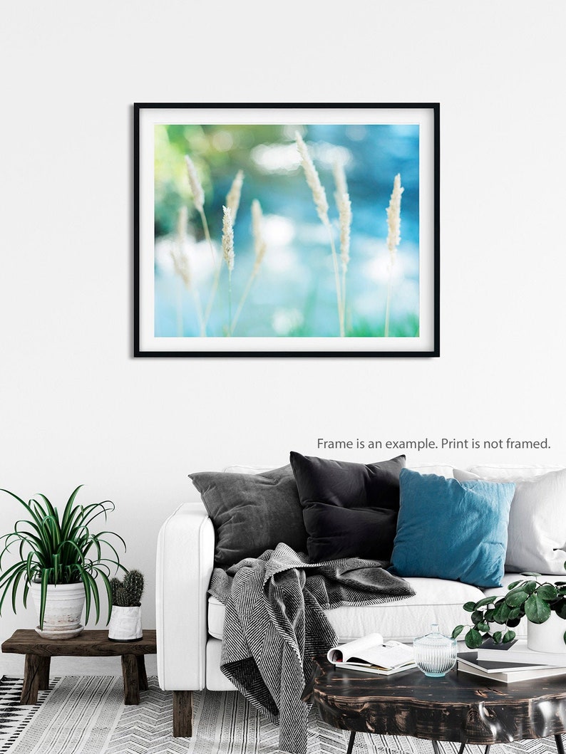 Arte de pared grande Aqua foto del agua abstracta | Etsy