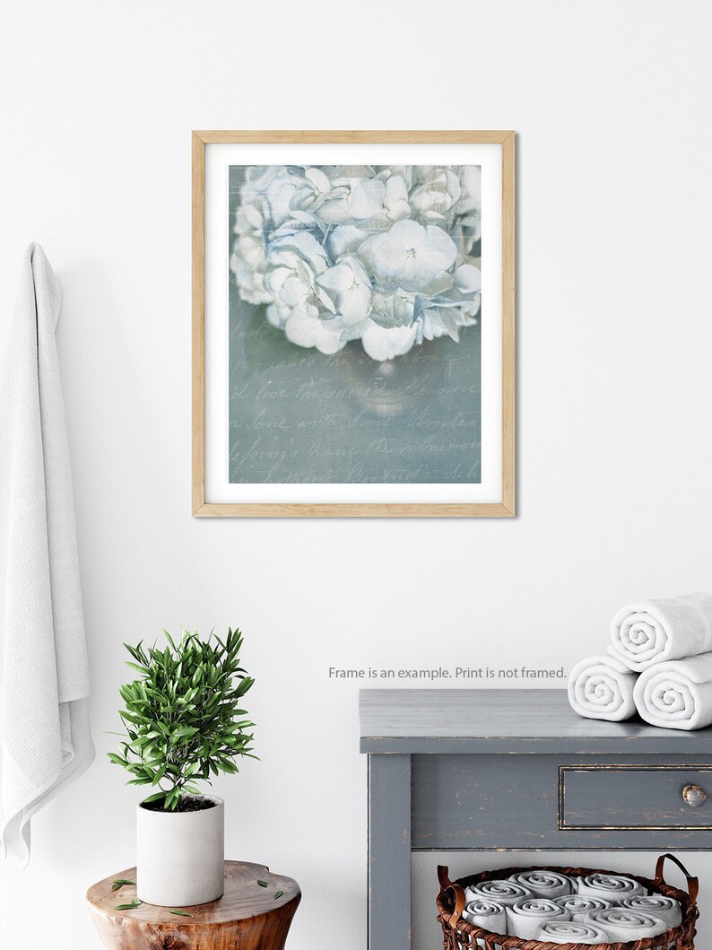 French Country Decor Blue Hydrangea Print Hydrangea Wall - Etsy