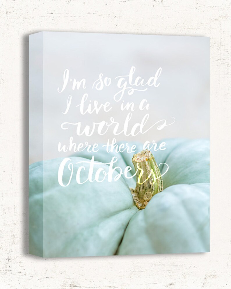 Anne of Green Gables Art Fall Wall Decor Blue Fall Decor ...