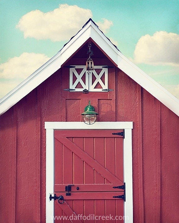 Rustic Wall Decor Red Barn Photos Farmhouse Wall Art Etsy