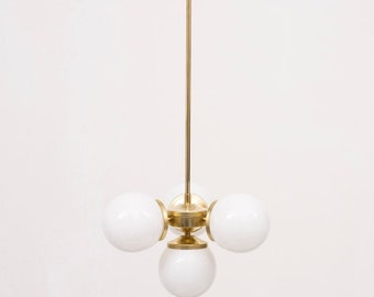 Lir Opal Glass Globe Pendant Light