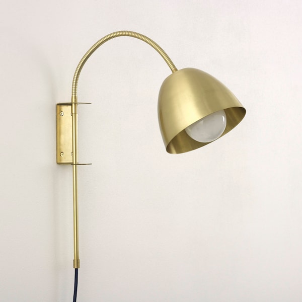 Flexi Neck Wall Lamp with wall bracket