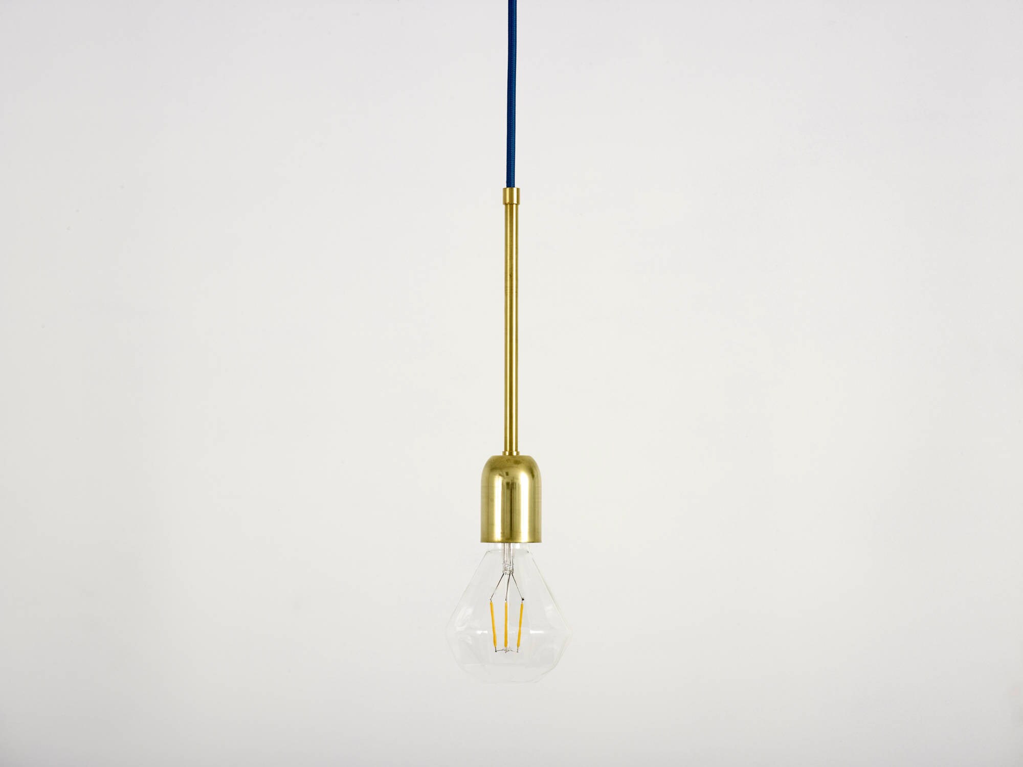 Brass Pendant Light With Brass Tube 
