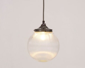 Reeded Globe Pendant