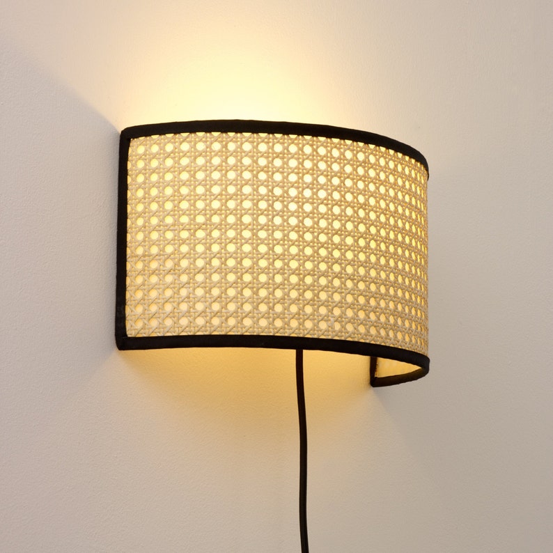Cane Wall Lamp Etsy