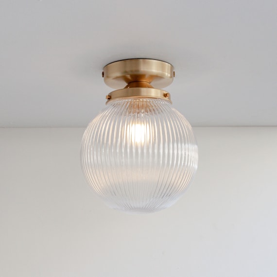 Flush globe sale light