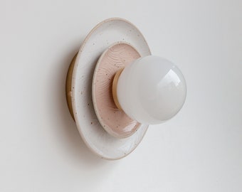 Pink Disc Special Edition "Aureole" Ceramic Wall light