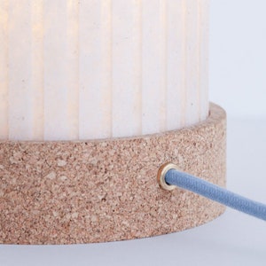 Rian Fluted Table Lamp Cork image 5