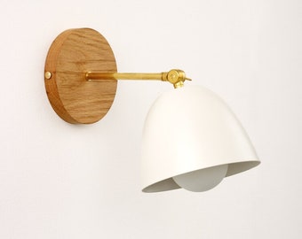 Shelly Wall Lamp with Wooden sconce