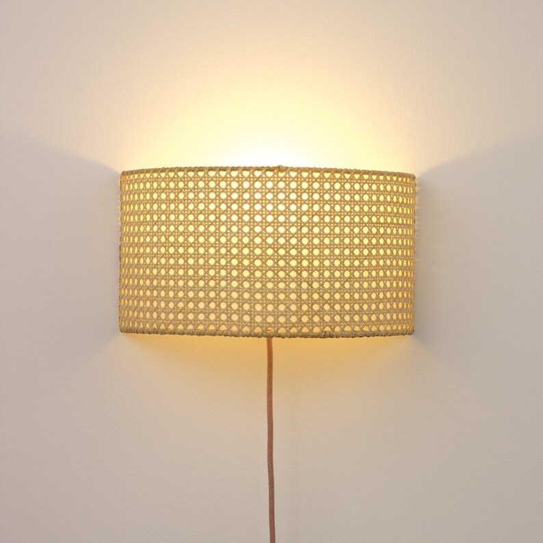 Cane Wall Lamp Etsy
