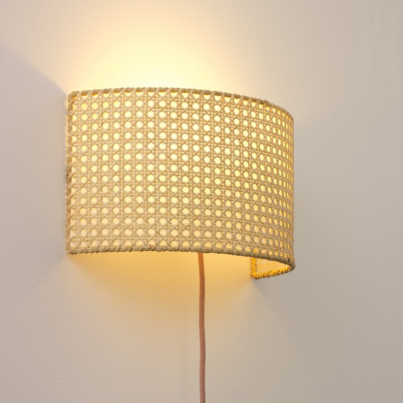 Cane Wall Lamp Etsy
