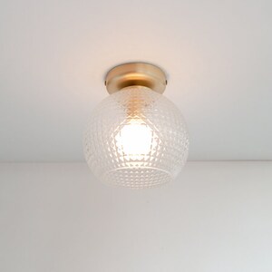 Diamond Glass Flush Ceiling Light image 2