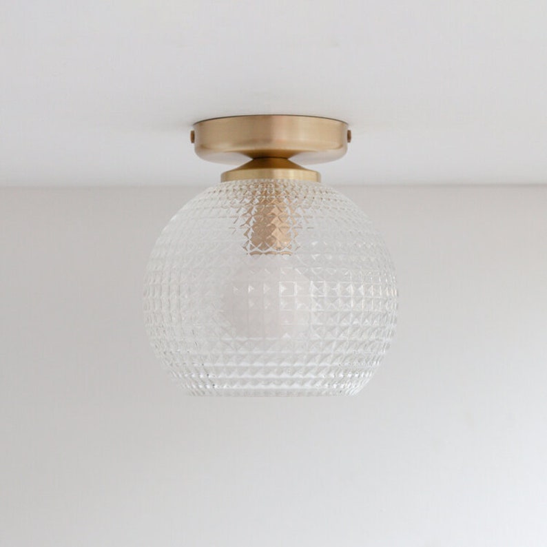 Diamond Glass Flush Ceiling Light image 4