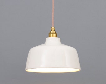 White Ceramic Pendant Light