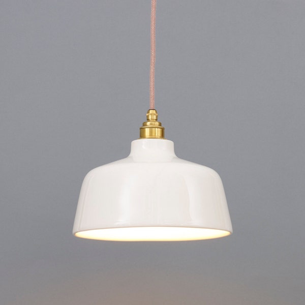 White Ceramic Pendant Light