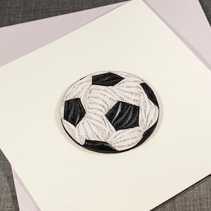 3D-lege Quilled kaart Happy Birthday voetbal filigraan kaart