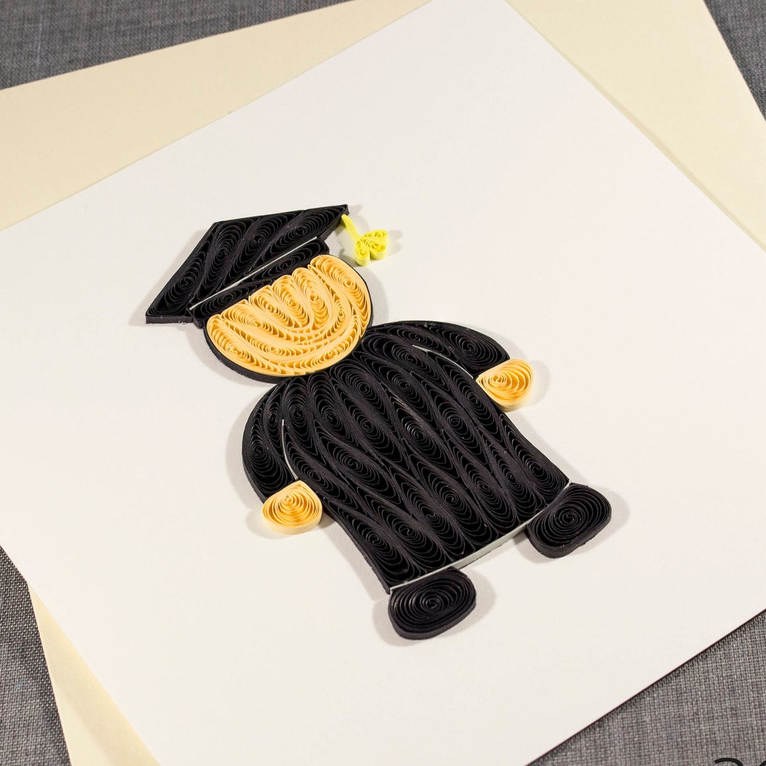 3D Blank Quilled Graduation Card Congratulations Quilling Card - Etsy