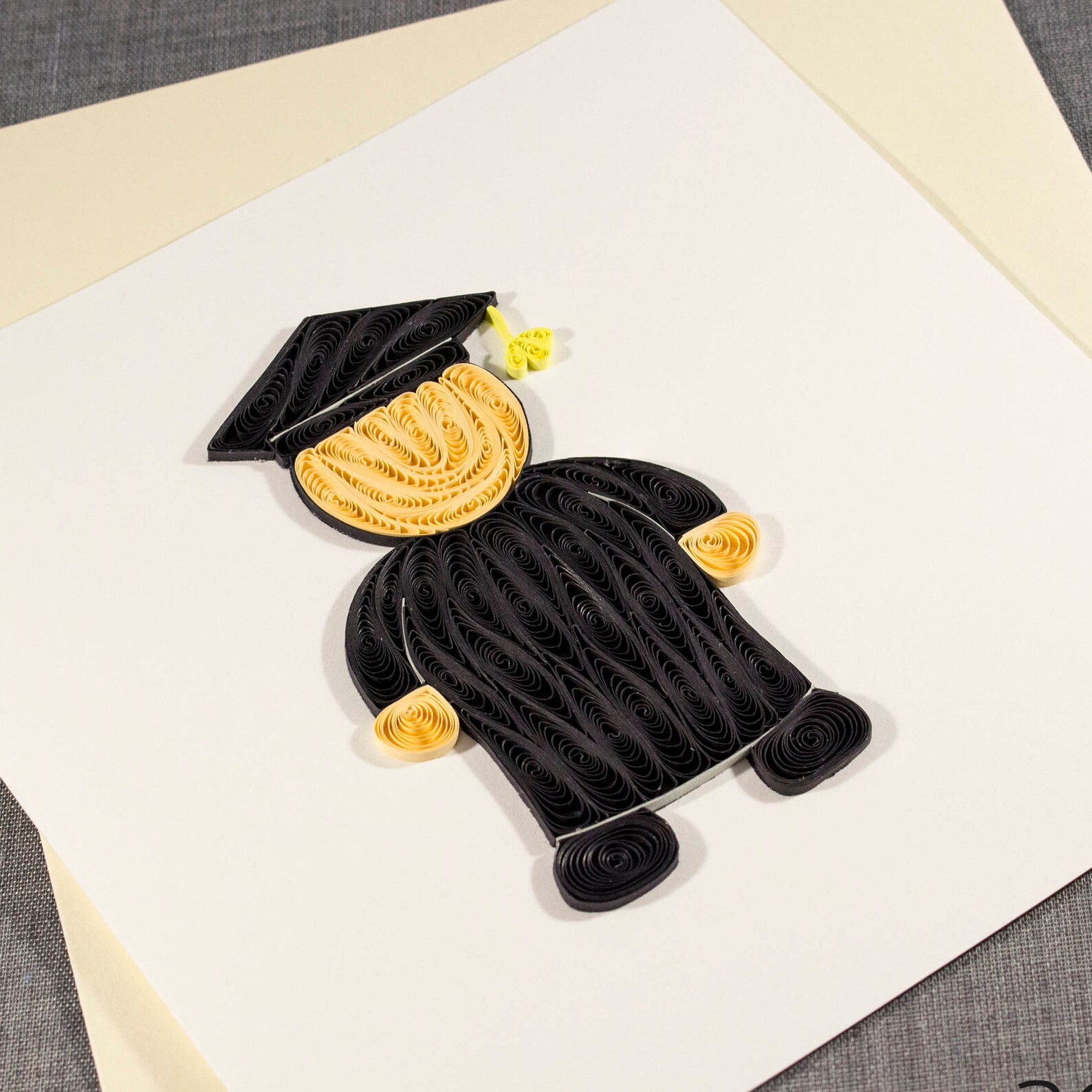 3D Blank Quilled Graduation Card Congratulations Quilling Card Etsy