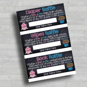 Cupcake oder Ohrstecker Muffin Gender Reveal Karten 3x7 Chalkboard DOWNLOAD DIGITAL FILE