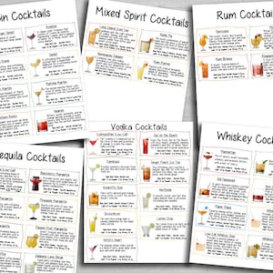 MISE À JOUR 2025 Étiquettes de boissons Bartesian Menu de cocktails Nouvelles dernières boissons Design personnalisé Bar