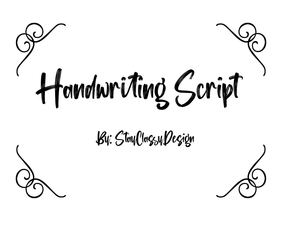 Brophy Script Handwriting Script Font | Modern Brush Calligraphy Typeface | Digital ...