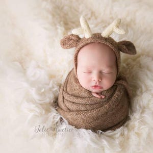 Hat,Newborn reindeer,Newborn bonnet,Newborn hat,Newborn props,bonnet,Christmas props,photo props.photogrpahy props,Reindeer photo prop