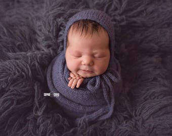 Newborn wrap,Newborn outfit, newborn bonnet,Newborn props,Long wrap,Newborn photo props,Photography props,Baby wrap,Baby props,Knits wrap,