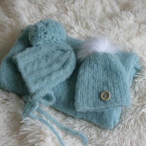 Pasgeboren outfit, newbornset, newbornmuts en wrap, wraps, fotorekwisieten, fotografierekwisieten, fotorekwisieten, babyset, babyrekwisieten, newbornhoed,