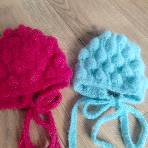 Newborn bonnet,Alpaca,Newborn props, photo props, Bonnets,Newborn knitted bonnet,photo props bonnet,bonnet in alpaca, Newborn hat,