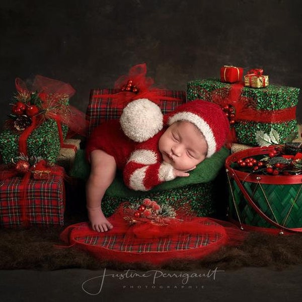 Newborn props,newborn outfit,newborn set,photo props,chritmas pros, Santa Claus props,Santa Claus outfit,photography props