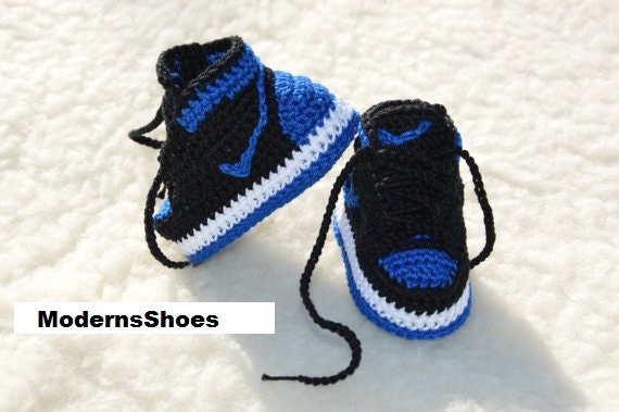 Nike Air Jordan 1 Crochet Baby Booties - Etsy Canada