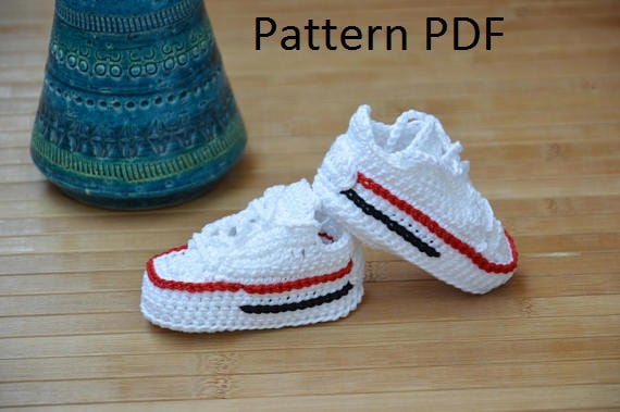 Crochet Pattern Converse Crochet Shoes Etsy