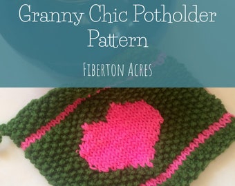 Granny Chic Potholder Knitting Pattern