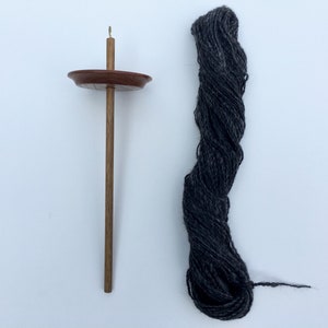Top Whorl Hand Turned Ash Wood Drop Spindle