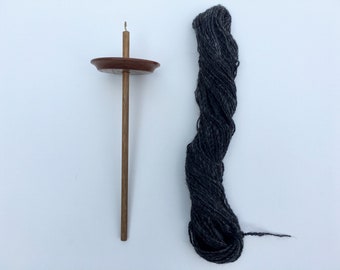 Top Whorl Hand Turned Ash Wood Drop Spindle