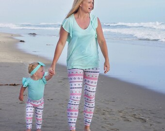 mother's day gift - mommy and me outfits - gift from daughter - baby shower gift - baby girl clothes - baby girl gift - matching leggings