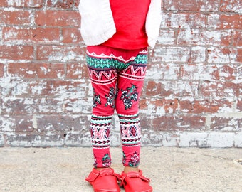 christmas leggings baby girl