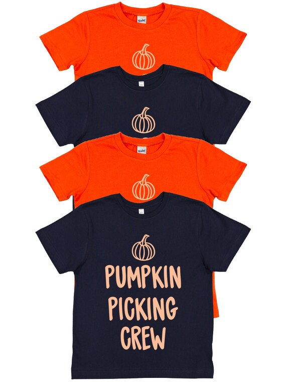 Pumpkin Picking Crew Shirts Kids Fall 