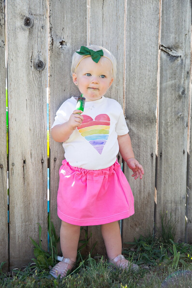 Baby girl clothes toddler girl clothes rainbow heart shirt Etsy