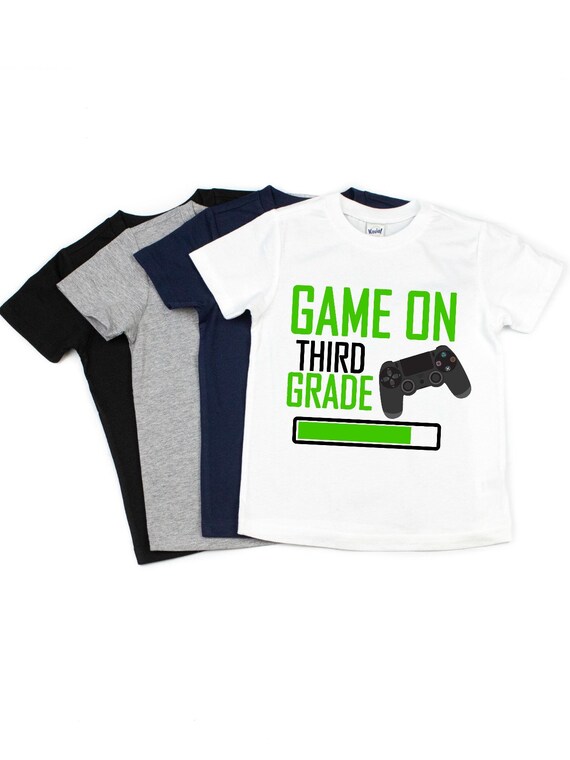 Game on Third Grade Tee Kids Back to School Shirt First - Etsy